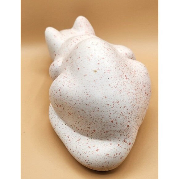 ELPA White Cat Ceramic Alcobaca Portugal Figurine Green Eyes - Picture 2 of 9